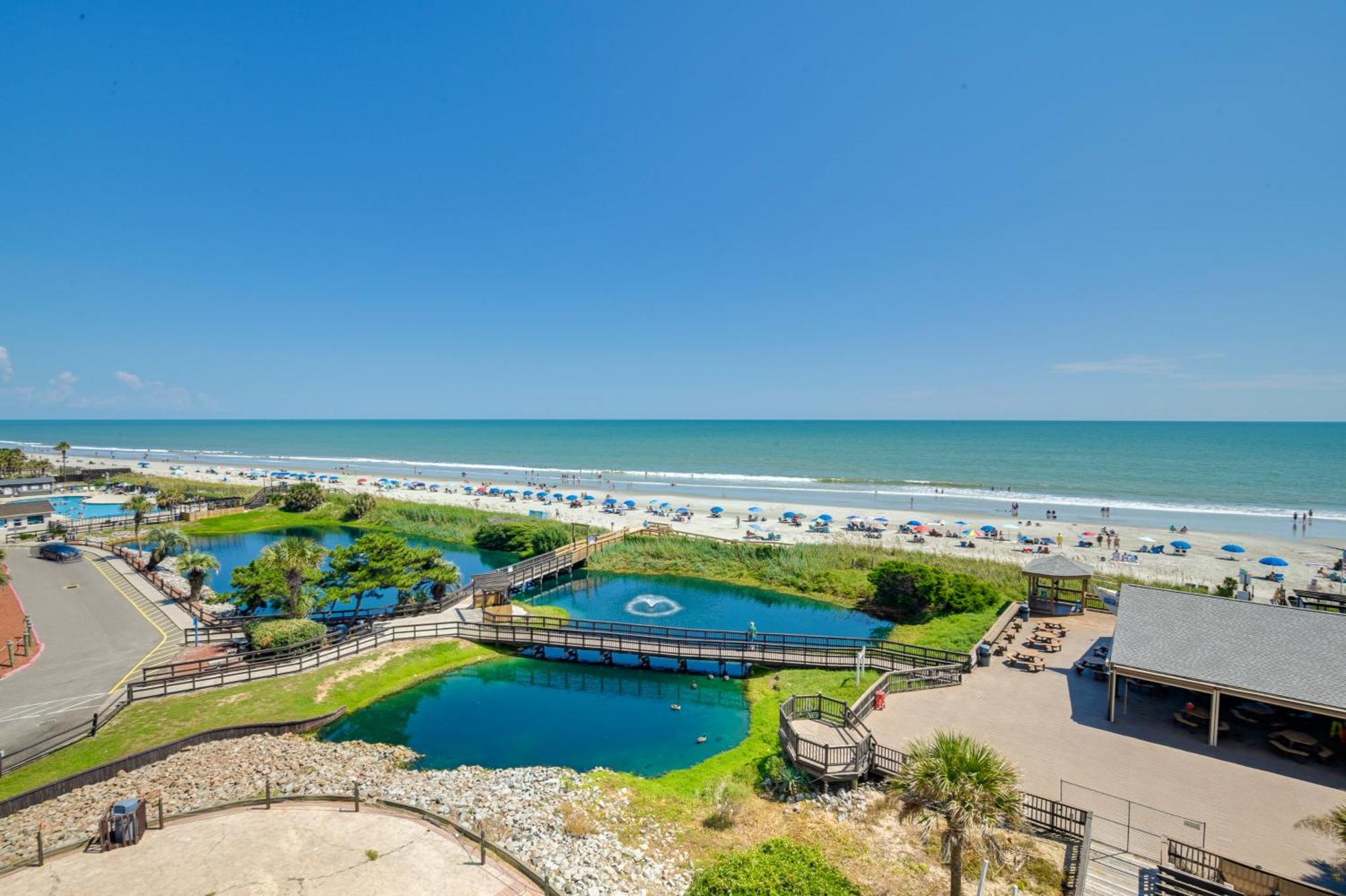 Renovated Oceanfront Resort Condo With Balcony Миртл-Бич Экстерьер фото